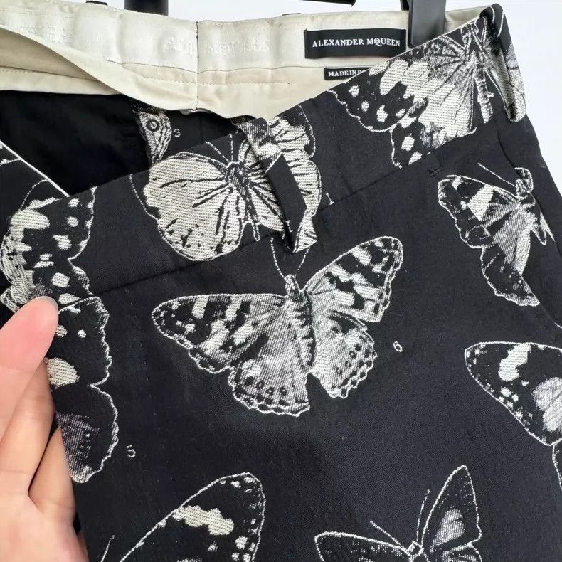 Alexander McQueen Alexander McQueen Butterfly Print Suit Pants Size 42" / US 20 - 8 Thumbnail
