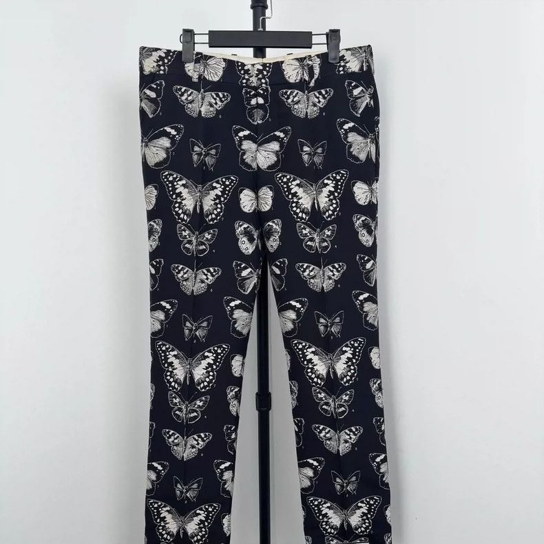 Alexander McQueen Alexander McQueen Butterfly Print Suit Pants Size 42" / US 20 - 7 Thumbnail
