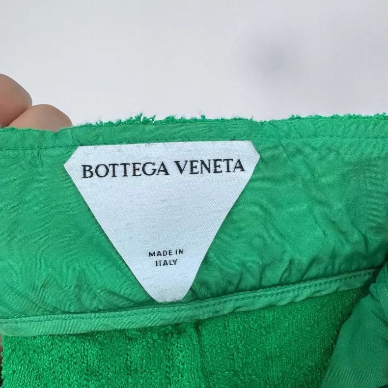Bottega Veneta Bottega Veneta Green Logo Embroidered Shorts Size 28" / US 6 / IT 42 - 4 Thumbnail
