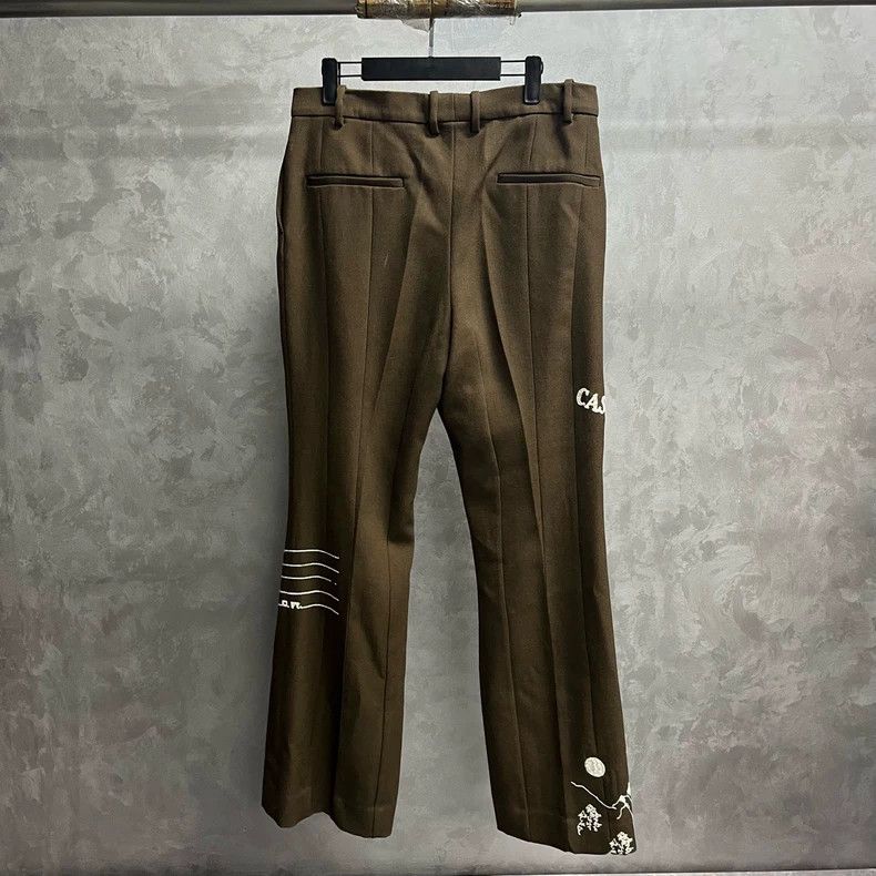 Louis Vuitton Louis Vuitton Brown Embroidered Logo Pants Size 42" / US 20 - 2 Thumbnail