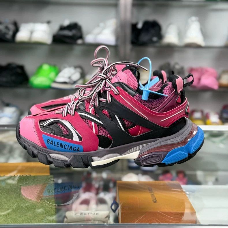 Balenciaga Balenciaga Track Sneakers in Blue and Pink Size US 6 / IT 36 - 2 Thumbnail