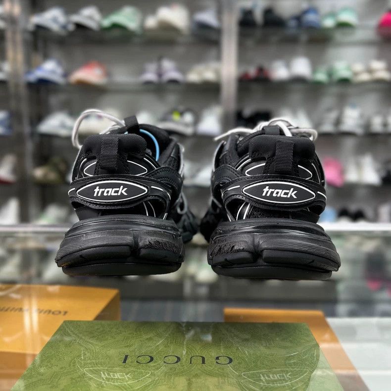 Balenciaga Balenciaga Track Sneakers Black and White Size US 5 / IT 35 - 5 Thumbnail