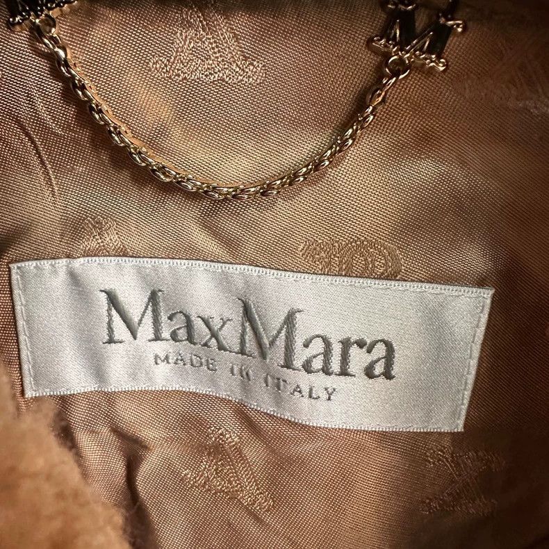 Max Mara Maxmara Teddy Cape Coat in Camel Color Size ONE SIZE - 4 Thumbnail