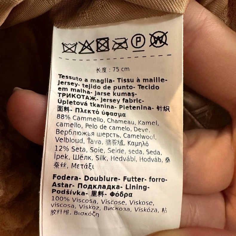Max Mara Maxmara Teddy Cape Coat in Camel Color Size ONE SIZE - 5 Thumbnail