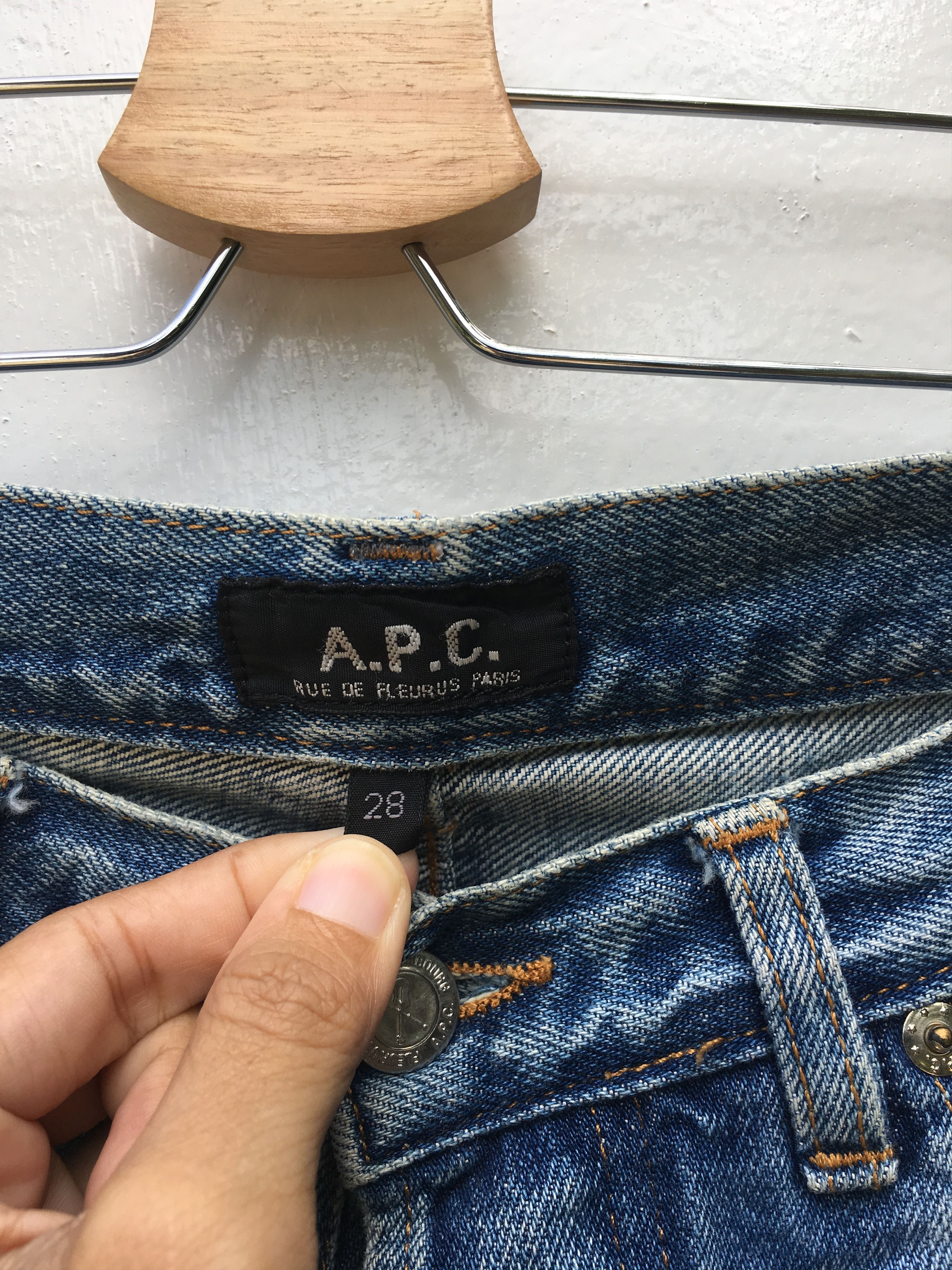 A.P.C. Vintage 90s APC Denim Rue De Fluerus Pants Size US 28 / EU 44 - 6 Thumbnail