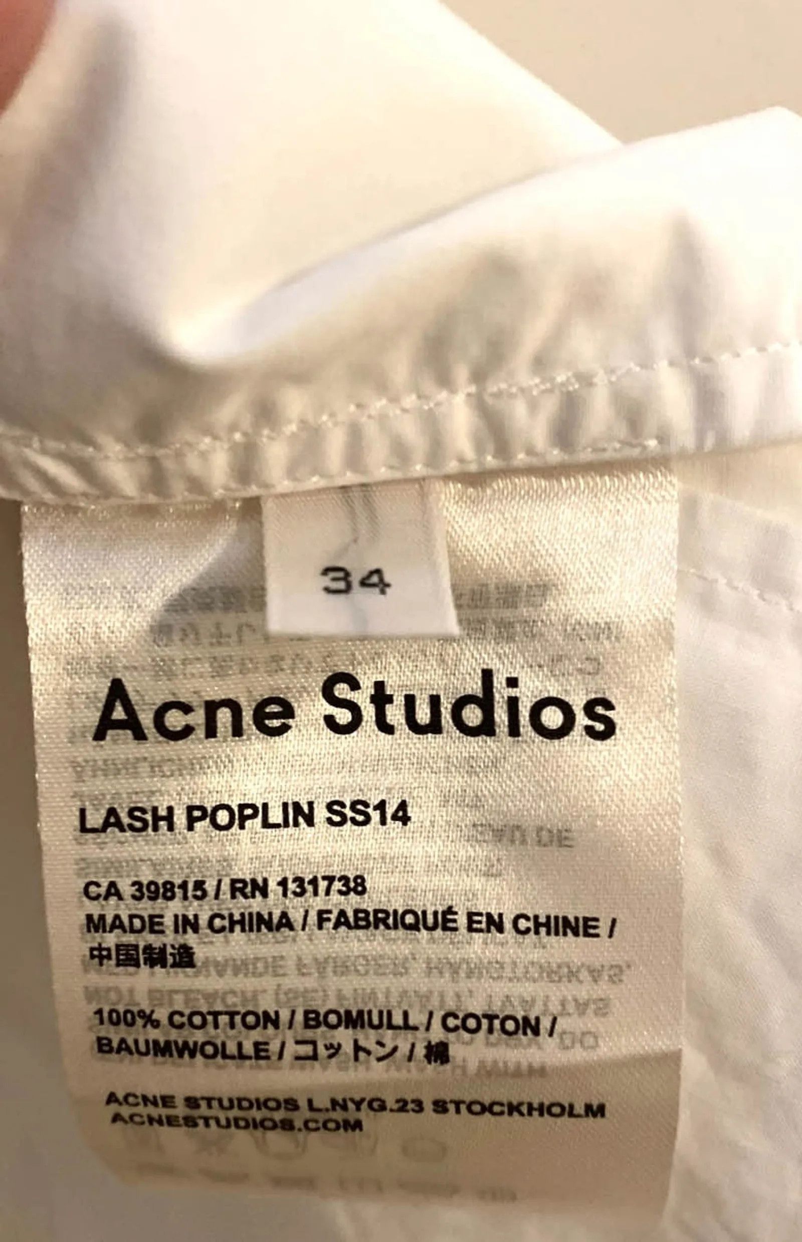 Acne Studios Acne Studios Lash Poplin Oversized Shirt Dress Dress Size XS / US 0-2 / IT 36-38 - 3 Thumbnail