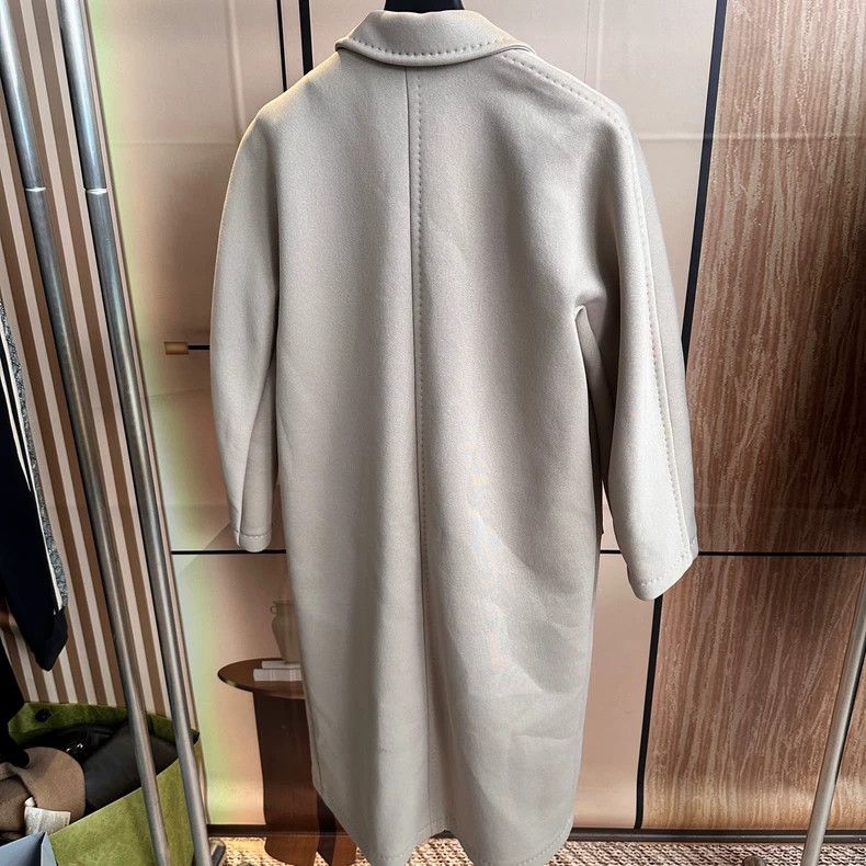Max Mara Maxmara Beige Long Double-Breasted Coat Size M / US 6-8 / IT 42-44 - 2 Thumbnail
