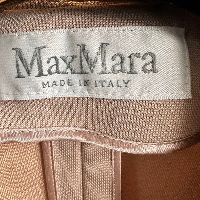 Max Mara Maxmara Beige Long Double-Breasted Coat Size M / US 6-8 / IT 42-44 - 4 Thumbnail