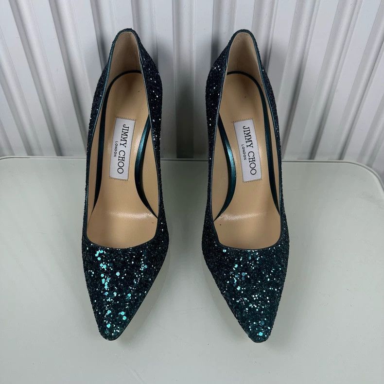 Jimmy Choo Jimmy Choo Glitter High Heels Size 36.5 Size US 6 / IT 36 - 2 Thumbnail