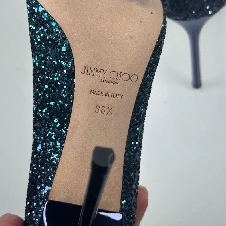 Jimmy Choo Jimmy Choo Glitter High Heels Size 36.5 Size US 6 / IT 36 - 5 Thumbnail