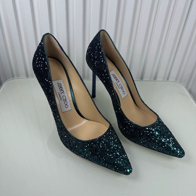 Jimmy Choo Jimmy Choo Glitter High Heels Size 36.5 Size US 6 / IT 36 - 3 Thumbnail