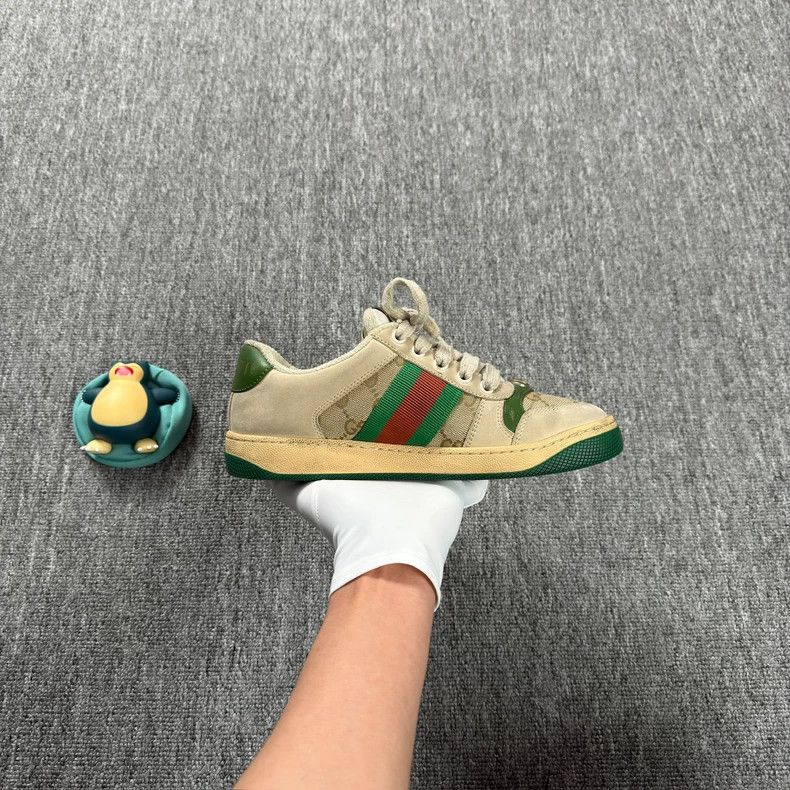 Gucci Gucci Green Enamel Sneakers for Women Size US 6 / IT 36 - 7 Thumbnail