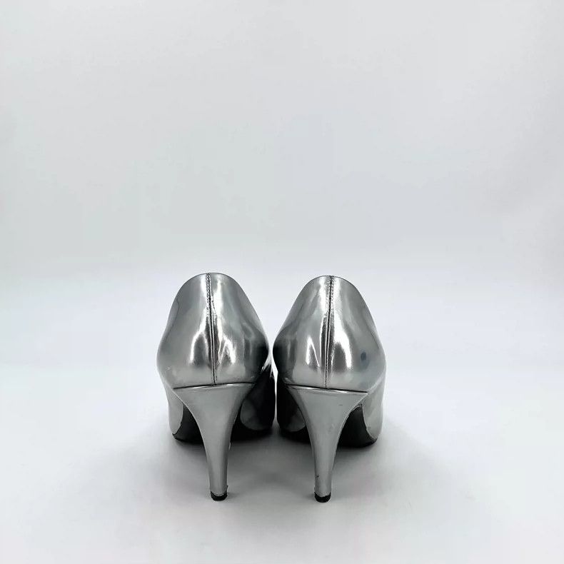 Balenciaga Balenciaga Silver Pointed Toe High Heels Size US 6 / IT 36 - 4 Thumbnail