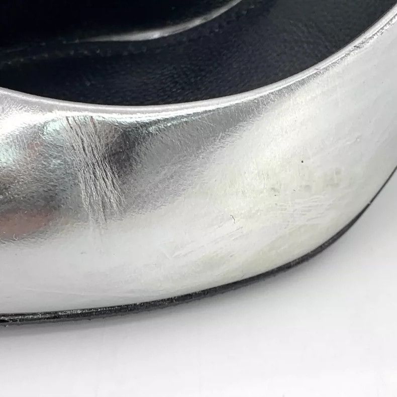 Balenciaga Balenciaga Silver Pointed Toe High Heels Size US 6 / IT 36 - 8 Thumbnail