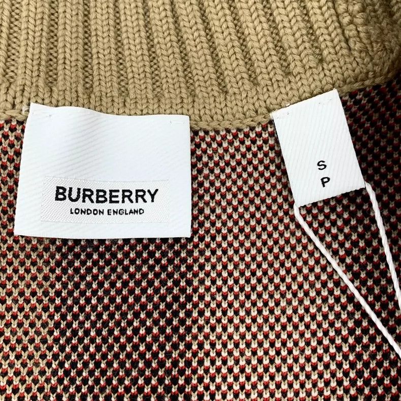 Burberry Burberry Brown Striped V-Neck Cardigan Sweater Size S / US 4 / IT 40 - 5 Thumbnail