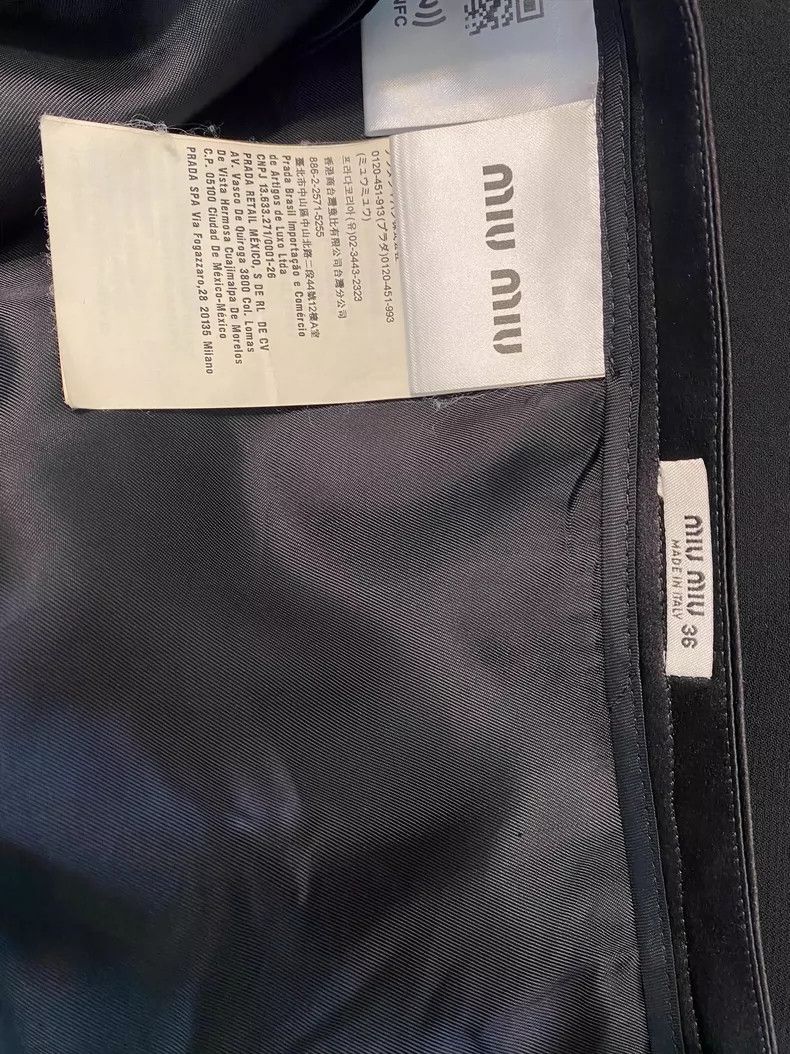 Miu Miu Miumiu Beaded A-Line Skirt Size 22" - 4 Thumbnail