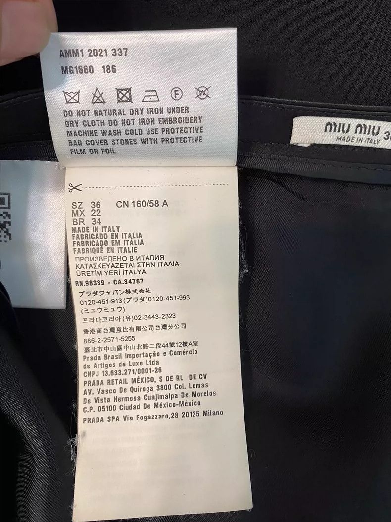 Miu Miu Miumiu Beaded A-Line Skirt Size 22" - 5 Thumbnail