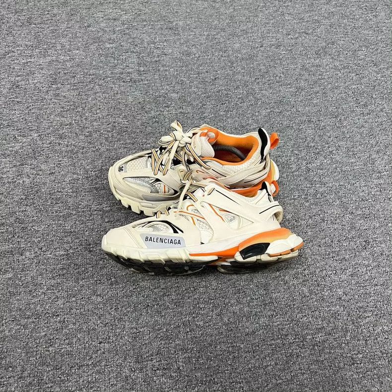 Balenciaga Balenciaga Track Sneakers in White and Orange Size US 6 / IT 36 - 2 Thumbnail