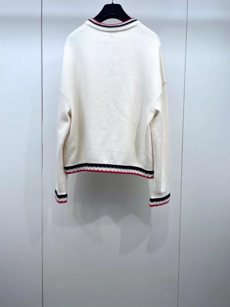 Chanel Chanel Color-Block Knitted Cashmere Cardigan Size M / US 6-8 / IT 42-44 - 2 Thumbnail