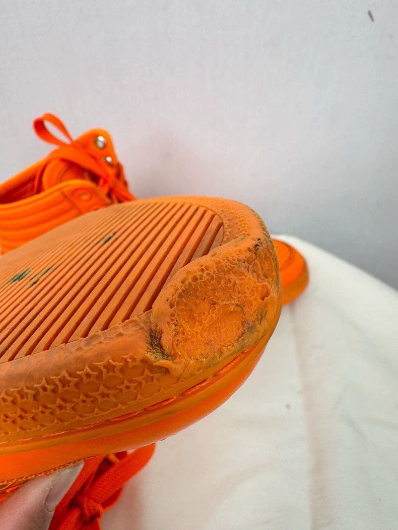 Gucci Gucci High-Top Sneakers in Orange Color Size US 5 / IT 35 - 7 Thumbnail
