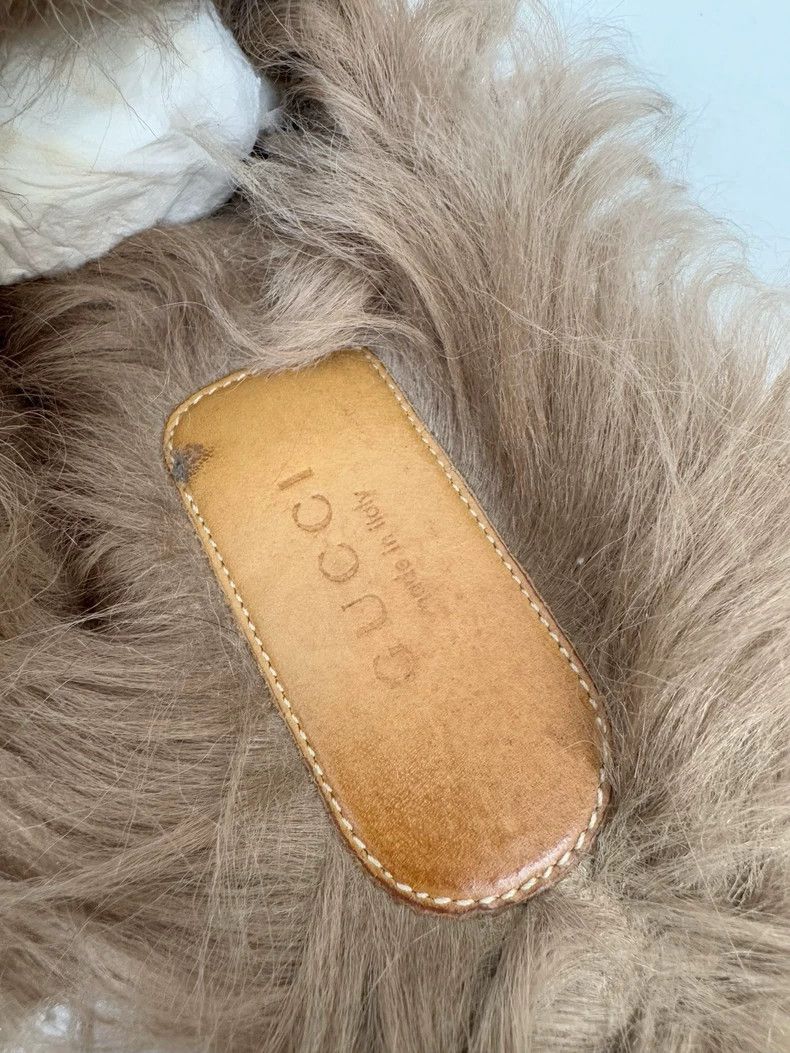 Gucci Gucci Floral Embroidered Fur Slides Size US 6 / IT 36 - 3 Thumbnail
