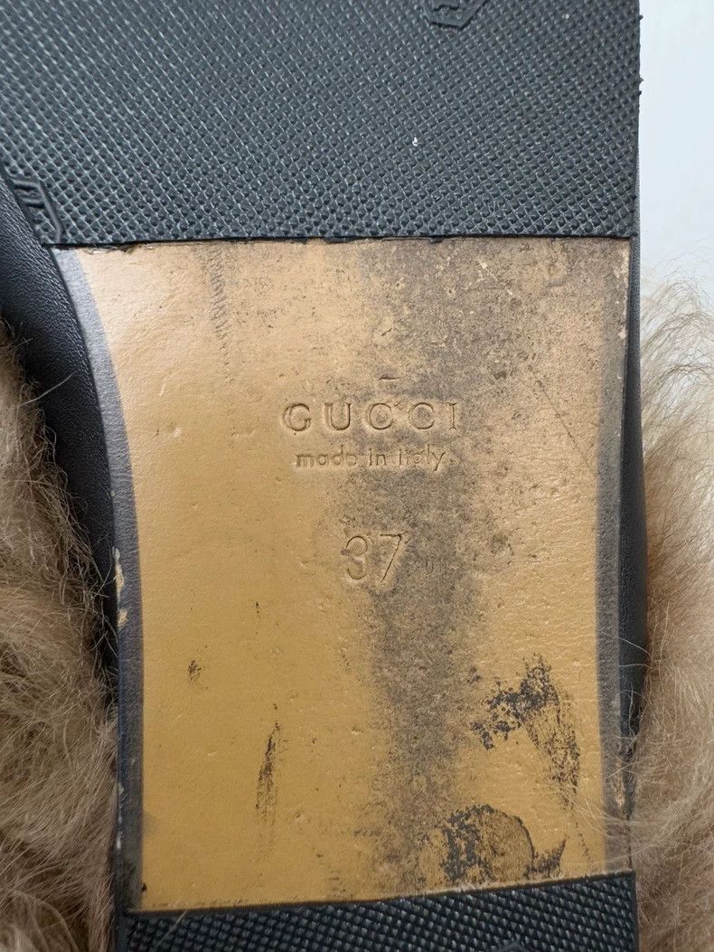 Gucci Gucci Floral Embroidered Fur Slides Size US 6 / IT 36 - 5 Thumbnail