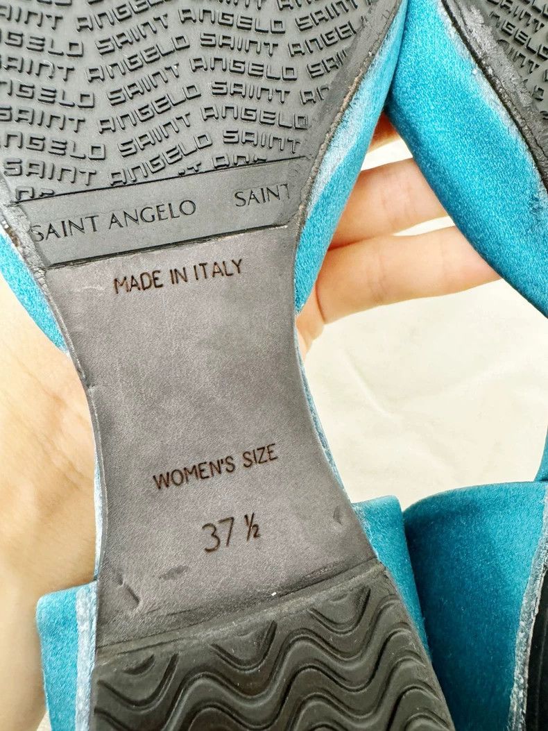 Roger Vivier Roger Vivier Blue Flats with Rose Detail Size US 7 / IT 37 - 5 Thumbnail