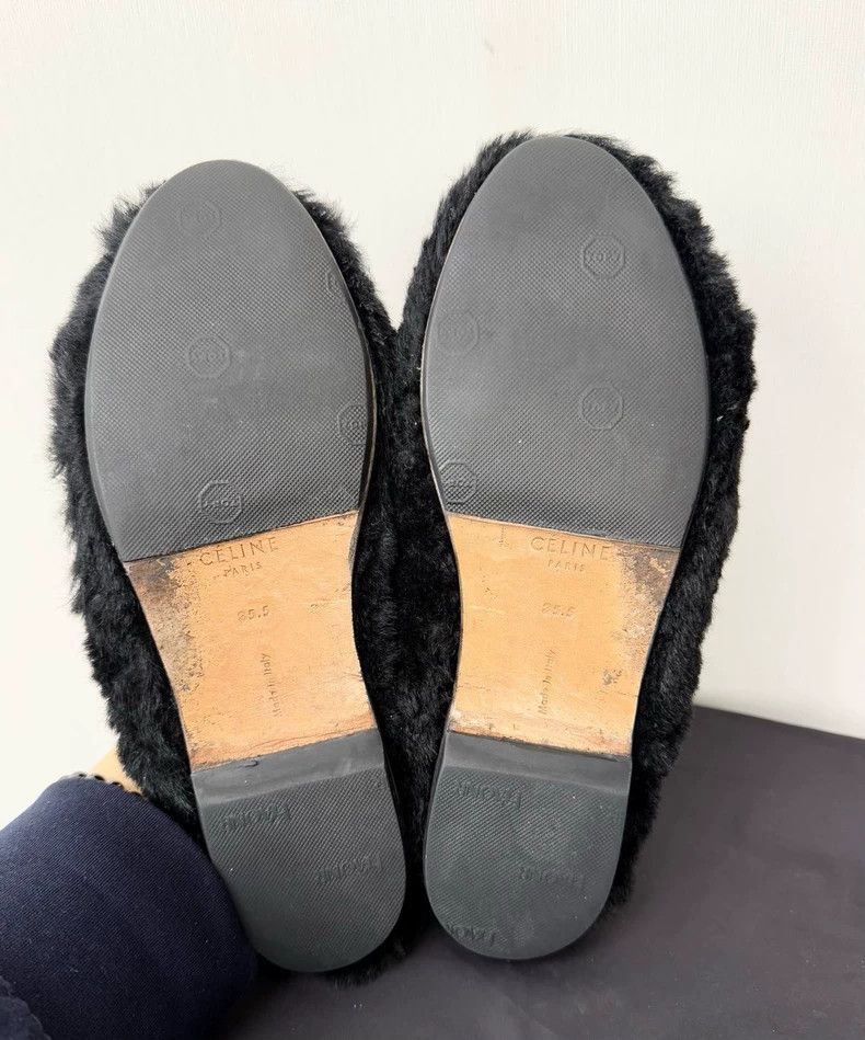 Celine Celine Fluffy Slip-On Shoes Size 35.5 Size US 6 / IT 36 - 6 Thumbnail