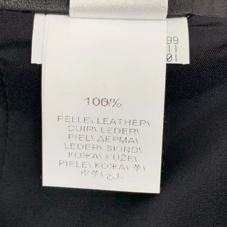 Brunello Cucinelli Brunello Cucinelli Black Leather Casual Skirt Size 40" / US 18 - 7 Thumbnail