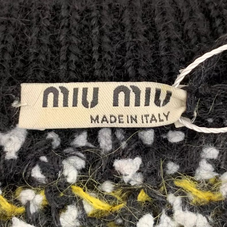 Miu Miu MiuMiu Color Block Short Sleeve Knitted Top Size L / US 10 / IT 46 - 5 Thumbnail