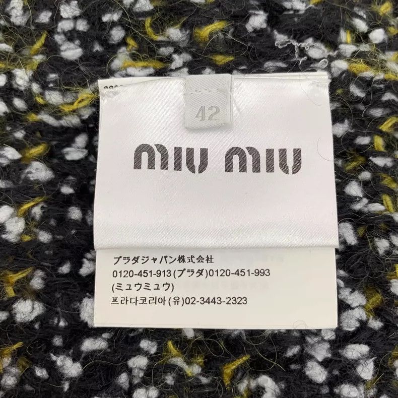 Miu Miu MiuMiu Color Block Short Sleeve Knitted Top Size L / US 10 / IT 46 - 7 Thumbnail