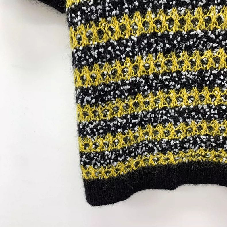 Miu Miu MiuMiu Color Block Short Sleeve Knitted Top Size L / US 10 / IT 46 - 4 Thumbnail