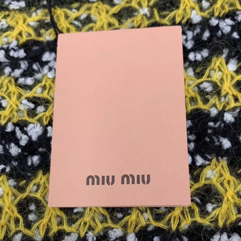 Miu Miu MiuMiu Color Block Short Sleeve Knitted Top Size L / US 10 / IT 46 - 6 Thumbnail
