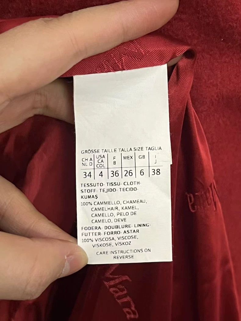 Max Mara Red Wool Overcoat by MaxMara Size XS / US 0-2 / IT 36-38 - 4 Thumbnail