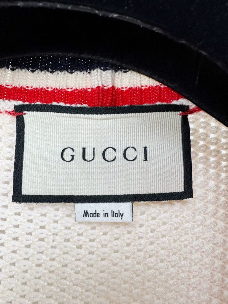 Gucci Gucci Knit Open Cardigan with Red Stripes Size XS / US 0-2 / IT 36-38 - 2 Thumbnail