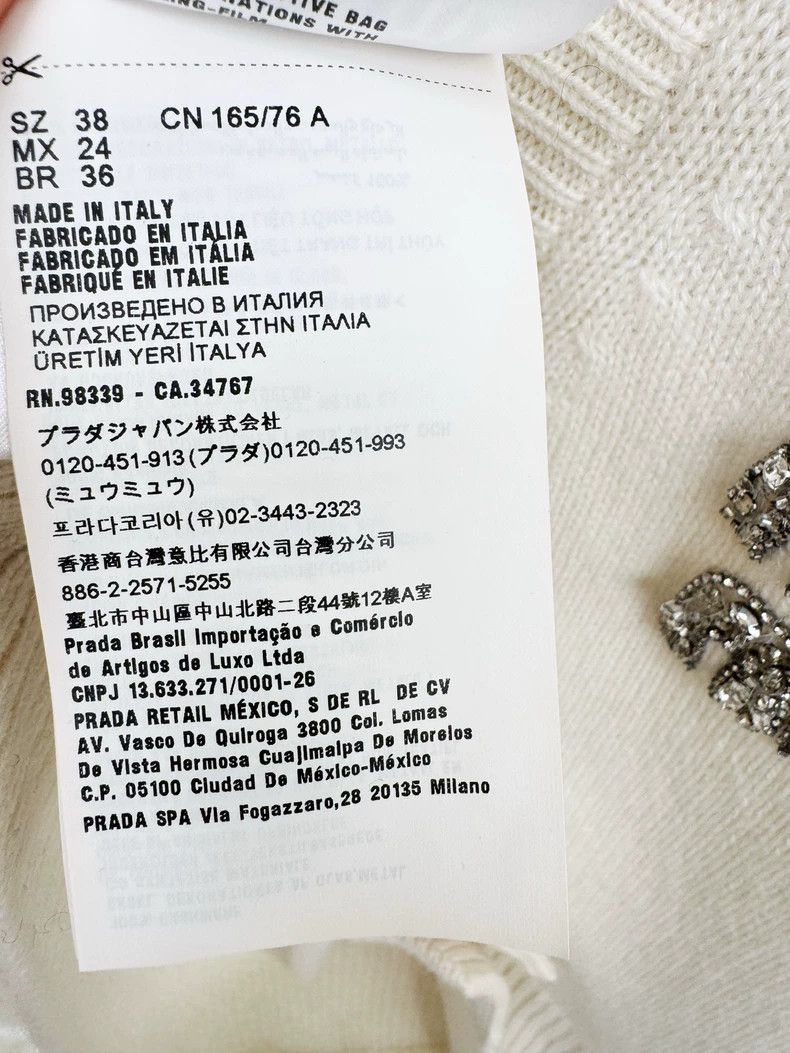 Miu Miu Miu Miu Cashmere Cardigan in White Size M / US 6-8 / IT 42-44 - 6 Thumbnail