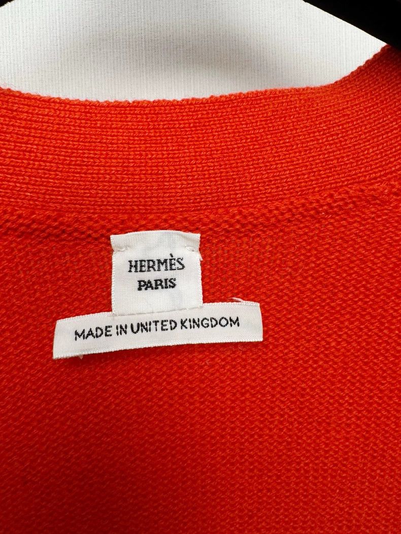 Hermes Hermes Red Knitted Cardigan Size 34 Size XS / US 0-2 / IT 36-38 - 2 Thumbnail