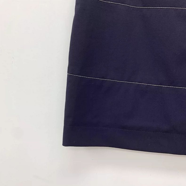 Brunello Cucinelli Brunello Cucinelli Blue Wool Casual Skirt Size 38" / US 16 / IT 52 - 4 Thumbnail