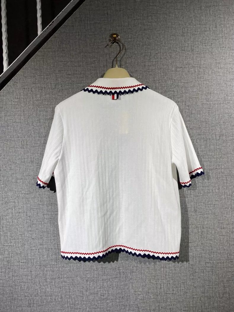 Thom Browne Thom Browne Women's Cardigan with Trim Size S / US 4 / IT 40 - 2 Thumbnail