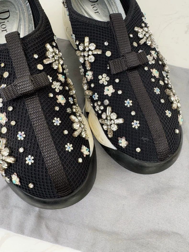 Dior Dior Garden Shoes with Decorative Gems Size US 5 / IT 35 - 2 Thumbnail