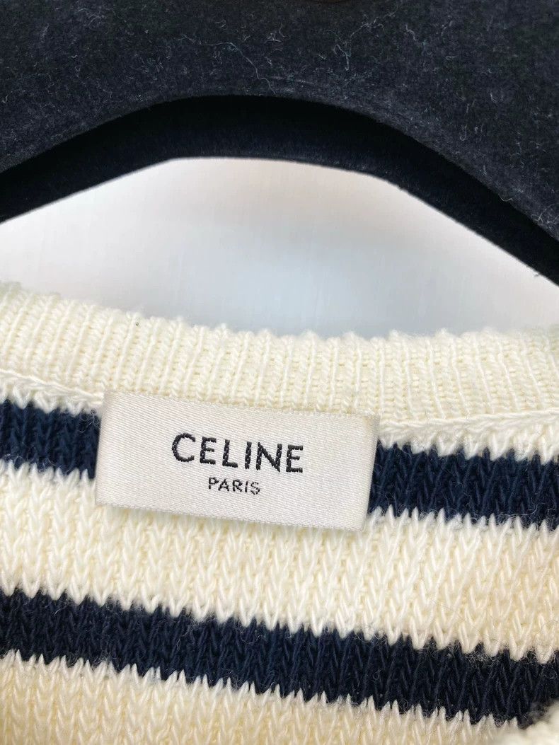 Celine Celine Striped Cardigan Sweater in XS Size Size XS / US 0-2 / IT 36-38 - 2 Thumbnail