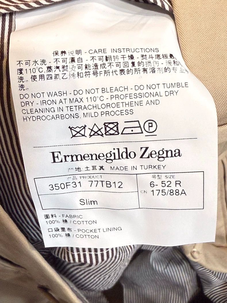 Ermenegildo Zegna Zegna Beige Casual Pants Size 92 Long 103 Size US 44 / EU 60 - 4 Thumbnail