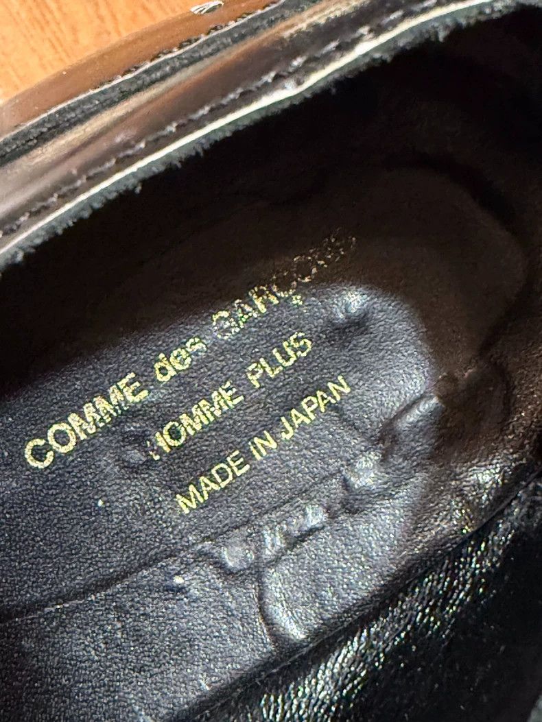 Comme des Garcons Unique Black Dress Shoes With Distressed Finish Size US 10 / EU 43 - 3 Thumbnail