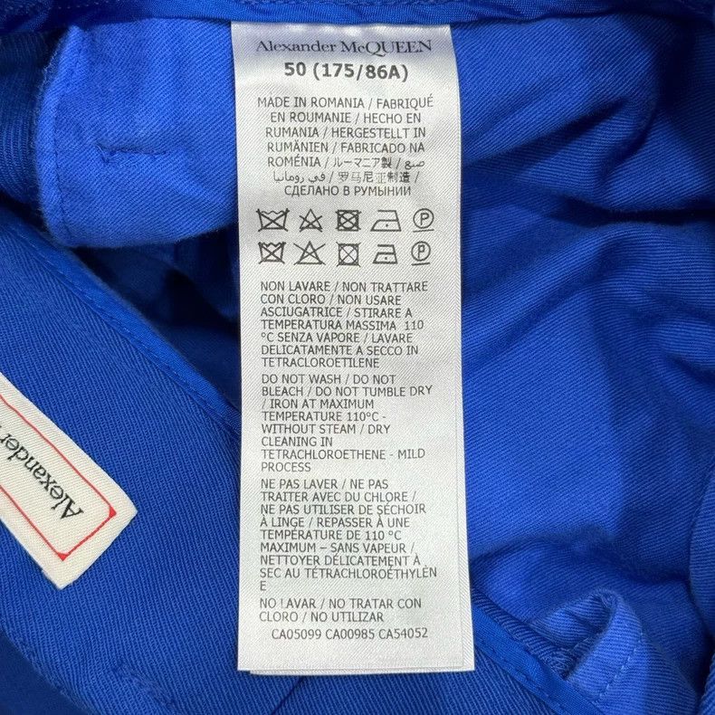 Alexander McQueen Alexander McQueen Blue Casual Pants Size 50 Size US 44 / EU 60 - 4 Thumbnail