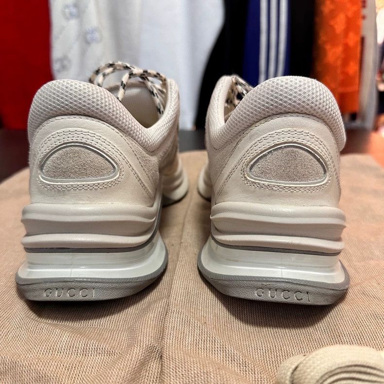 Gucci Gucci White Sport Casual Sneakers Size 38.5 Size US 7.5 / EU 40-41 - 3 Thumbnail