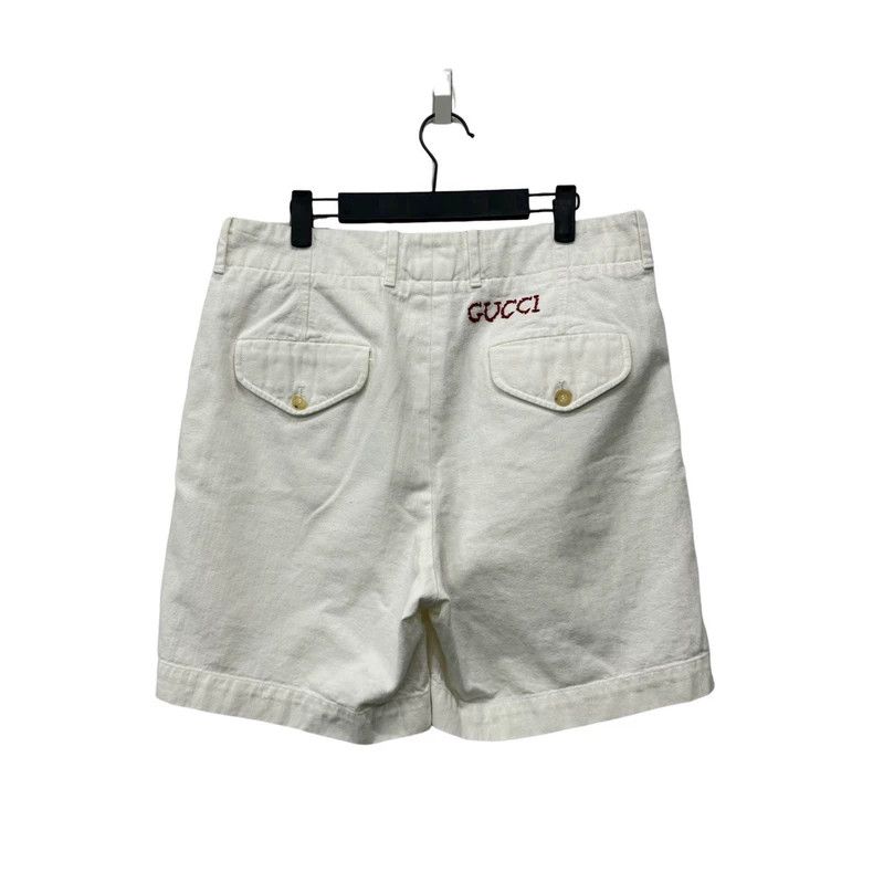Gucci Gucci Embroidered Logo Shorts 48 Size Size US 44 / EU 60 - 2 Thumbnail