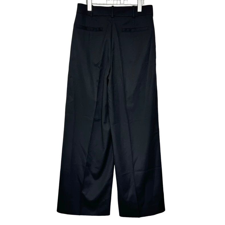Valentino Valentino Black Wide-Leg Trousers Size 46 Size US 44 / EU 60 - 2 Thumbnail
