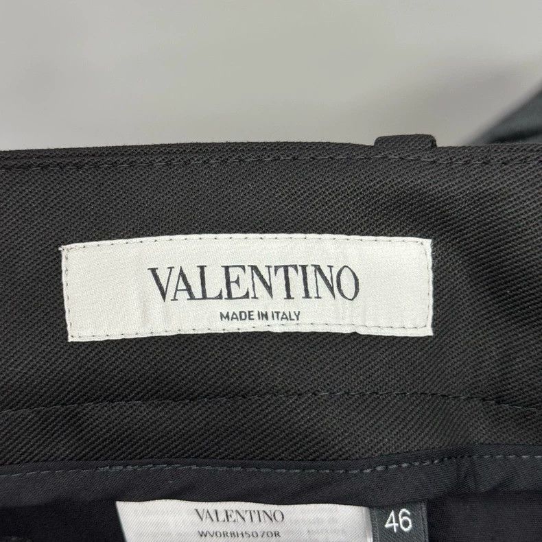 Valentino Valentino Black Wide-Leg Trousers Size 46 Size US 44 / EU 60 - 4 Thumbnail