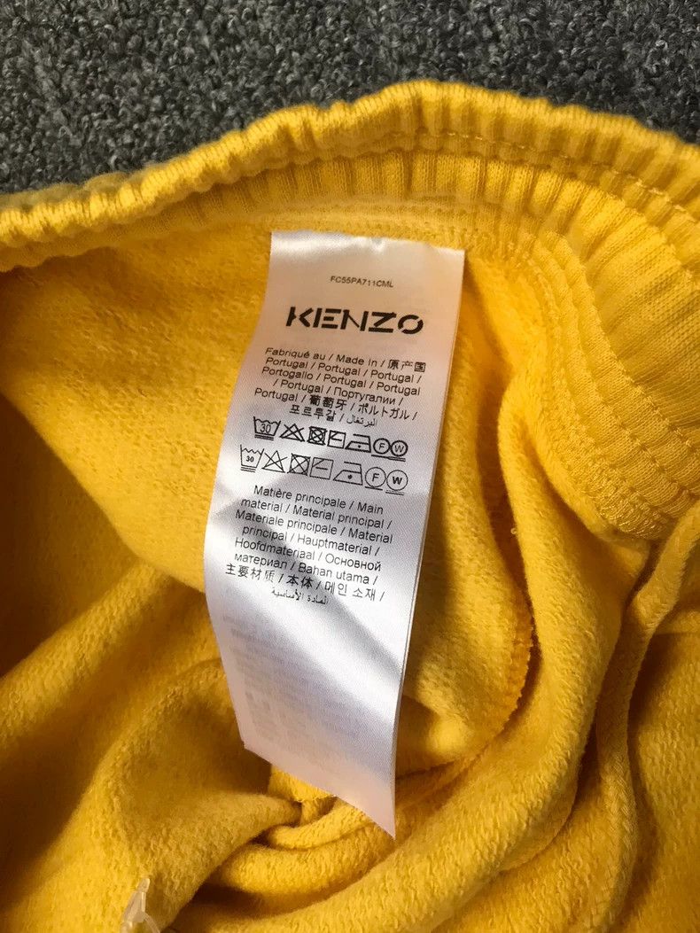 Kenzo Kenzo Yellow Sweatpants with Embroidered Logo Size US 34 / EU 50 - 6 Thumbnail