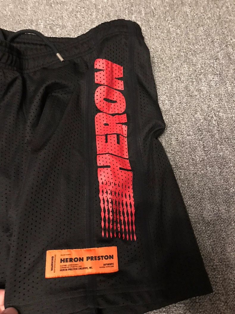 Heron Preston Heron Preston Black Mesh Summer Shorts Size US 26 / EU 42 - 3 Thumbnail